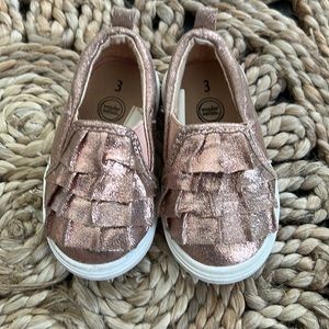 Rose Gold Slip on Shoes